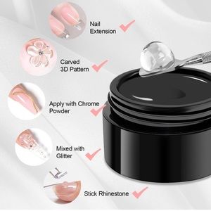 Solid Glue Gel For Press On Nails Long lasting